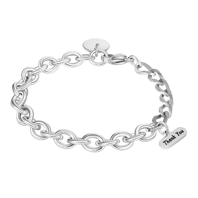 Retro Spliced Link Chain Bracelet