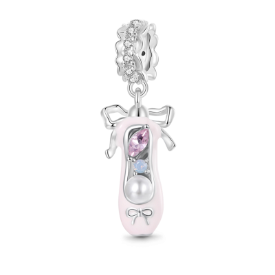 Ballet Shoe with Bow-knot Pendant