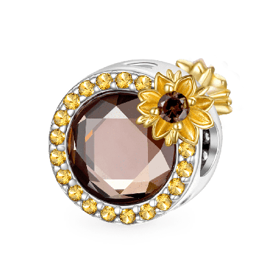 Sunflower Round-cut Charm