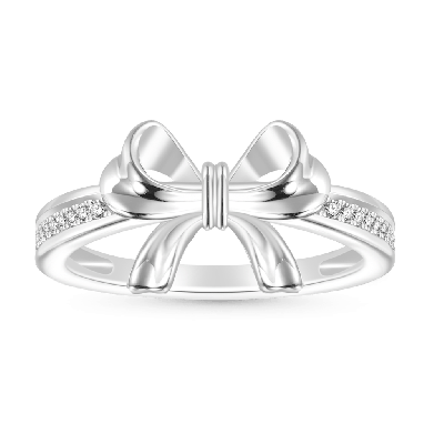 Diamond Bow Ring