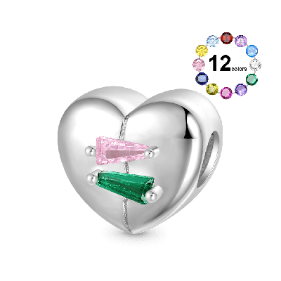 Stitched Heart Charm