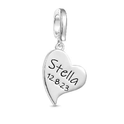Heart Anniversary Clasp Clusters Charm