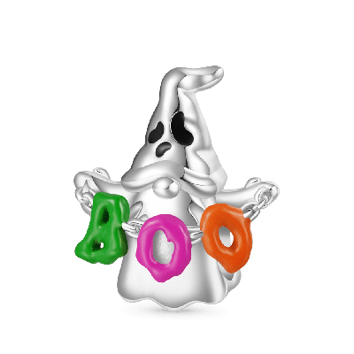Halloween Ghost Gnome Charm