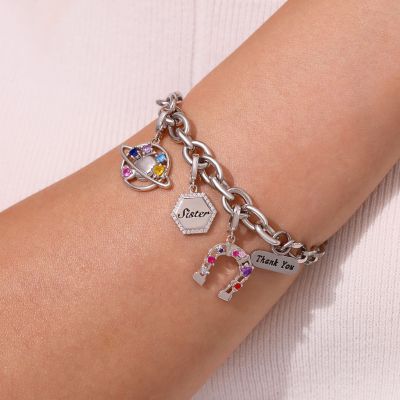 Horseshoe Clasp Clusters Charm