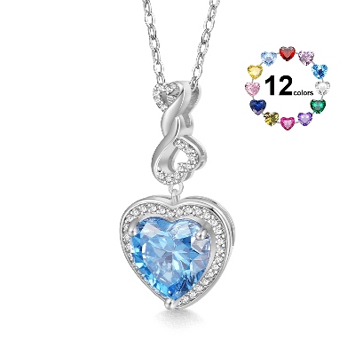 Infinite Love Buckle Heart Necklace