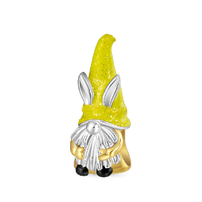 Easter Gnome Bunny Charm
