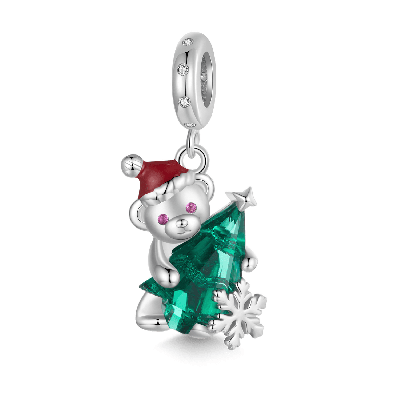 Christmas Tree Bear Pendant