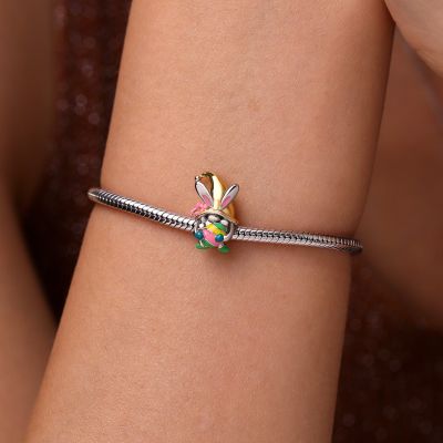 Easter Bunny Gnome Hug Egg Charm