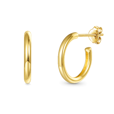 Round Tube Hoop Earrings