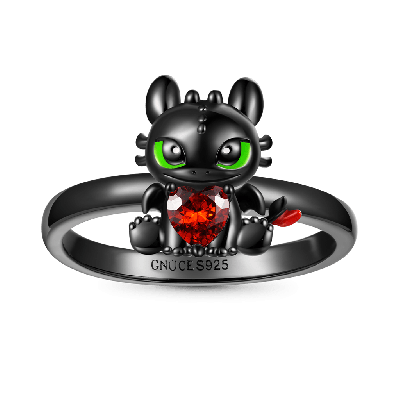 Toothless Embraces Heart Ring