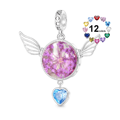 Preserved Flower Wings Pendant