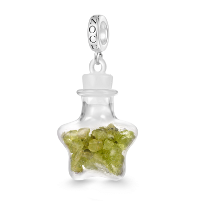 Peridot Star Bottle Pendant