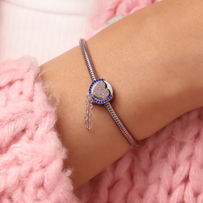 Double-layer Love Handcuffs Charm