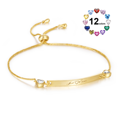 Christmas Gift Engravable Bar Bracelet