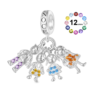 Mother's Day Family Portrait Pendant