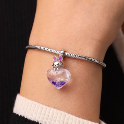 Lying on Your Heart Bunny Charm