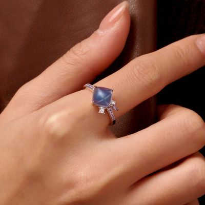 Fluorite Crystal Sugar Tower Ring