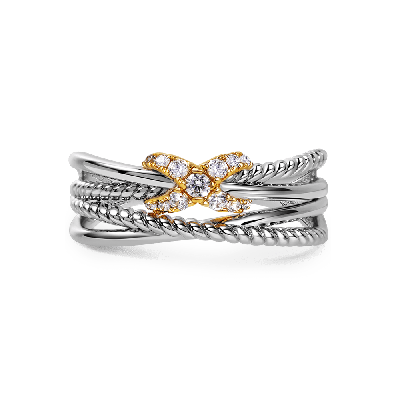 Unknown "X" Twisted Rope Crossover Ring