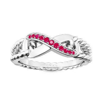 Sparkle Infinity Split Shank Promise Ring