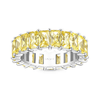 Citrine Baguette Cut Eternity Band