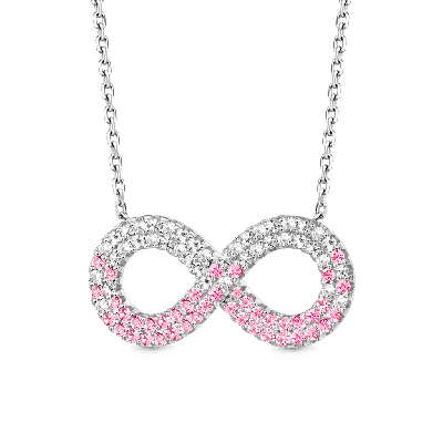 Gradient Infinite Pavé Necklace