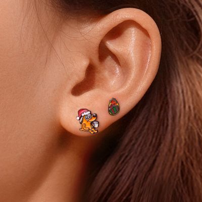 This Is Fine Mismatched Stud Earrings