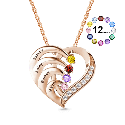 Personalized Heart Necklace