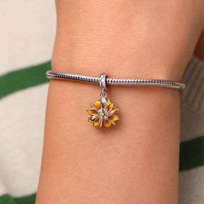 Double-Layer Sunflower Pendant