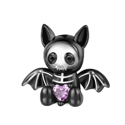 Skull Bat Charm
