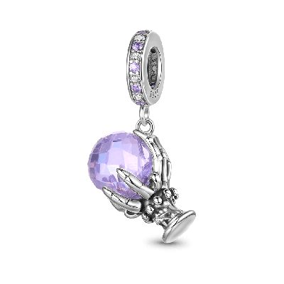 Crystal Skull Hand Pendant