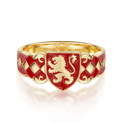 Gryffindor Lion Band Ring