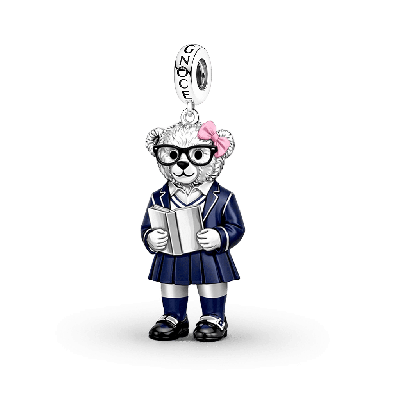 School Uniform Girl Bear Pendant