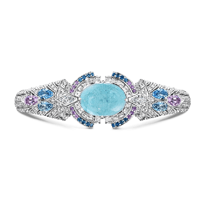 Multi-Blue Gemstone Ring