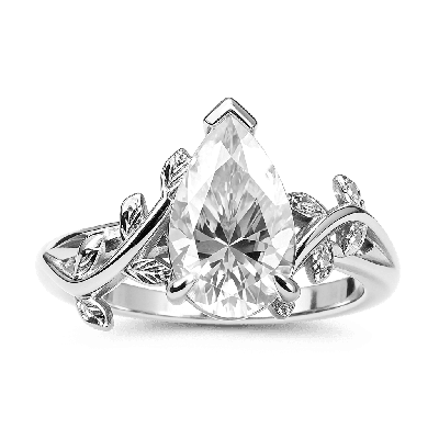 Twig Pear-cut Engagement Ring