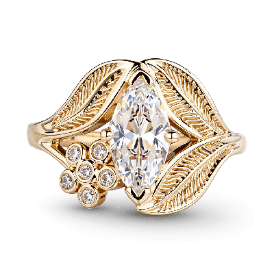 Marquise-Cut Engagement Ring