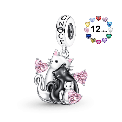 Cat with Babies Customized Pendant