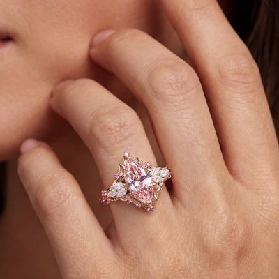 Leaf Marquise-Cut Ring