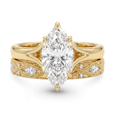 Marquise-Cut Ring Set