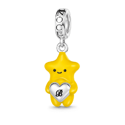 Star Embrace Heart-Shaped Pendant