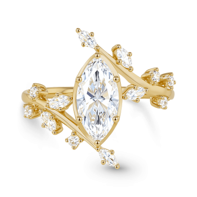 Vine Marquise-Cut Ring