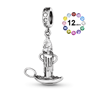 Candle Birthstone Charm