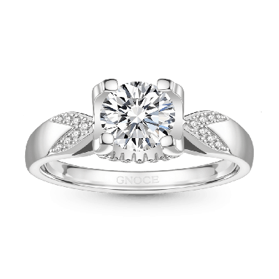 Sparkling Twist 1.0 Ct Moissanite Ring