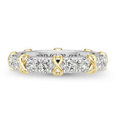 Infinity Symbol Round-cut Engravable Ring