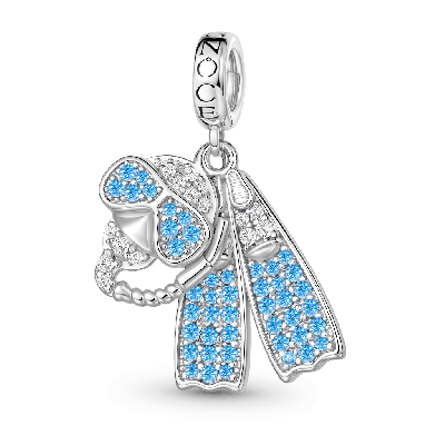 Diving Mask and Fins Charm