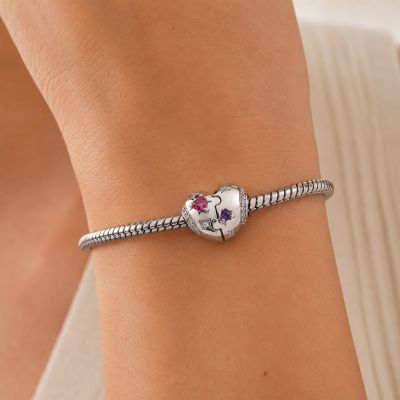 Puzzle Birthstone Charm
