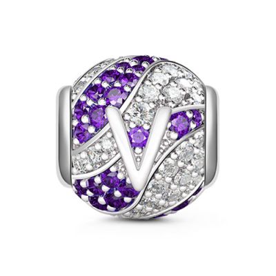 Letter V Charm