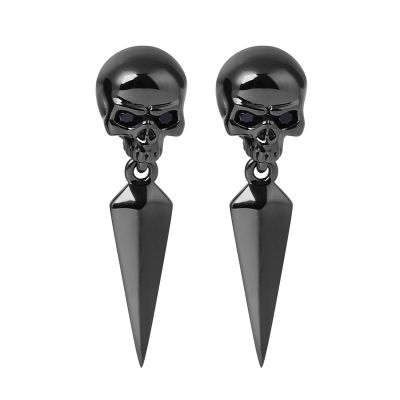 Black Skull Earrings